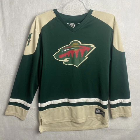NHL Hockey Jersey Minnesota Wild Green Zach Parise Kids Youth Boys Size 2XL XXL Cover