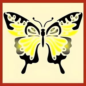 BUTTERFLY 2 STENCIL - NUOVO! - Lo stencil artistico - Foto 1 di 6