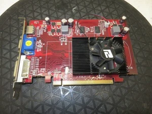 PowerColor Radeon HD 4650 AX4650 1GBD2-H DVI VGA PCIe Video Graphics Card - Picture 1 of 6