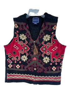 Eagle Eye Unisex Size L Vest Multicolored Novelty Southwestern Indian Designs - Picture 1 of 12