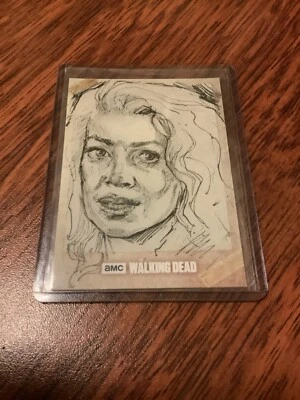 THE WALKING DEAD SKETCH AUTO CARD DYLAN RILEY 2018 TOPPS - Image 1 of 2