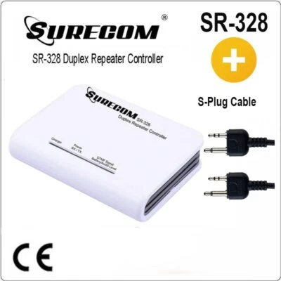 SURECOM SR-328 +2X 46-S 900maH Duplex Repeater Controller with ICOM Cable - Image 1 of 4