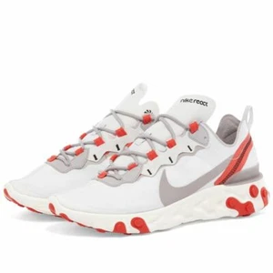 Nike Damen WMNS React Element 55 'weiß feuerrot UK Größe 5,5 - Bild 1 von 2