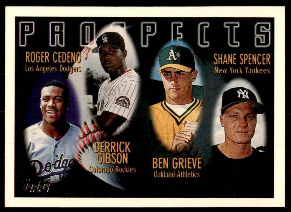 1996 Topps. Roger Cedeno/Derrick Gibson/Ben Grieve/Shane Spencer A Baseball - Image 1 of 2