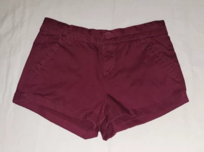 Womens Juniors Maroon Short Shorts by Forever 21 Size: Medium - Image 1 of 4