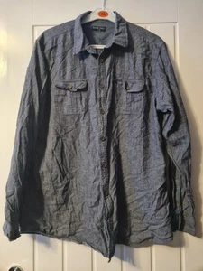 Blue inc shirt - size 2XL - mens - blue - long sleeved top - Picture 1 of 3