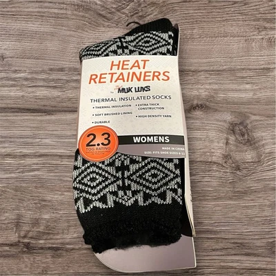 Meias femininas MUK LUKS com isolamento térmico retentor de calor, tamanho de sapato 6-11 novas com etiquetas - Imagem 1 de 3