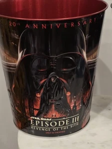 Cinemark 20th Star Wars Episode III Revenge Of The Sith Popcorn Bucket Brand New - Picture 1 of 3
