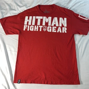 Camiseta Y2K UFC Fighting Hitman Fight Gear Roja Grande Manga Corta De Colección - Imagen 1 de 11