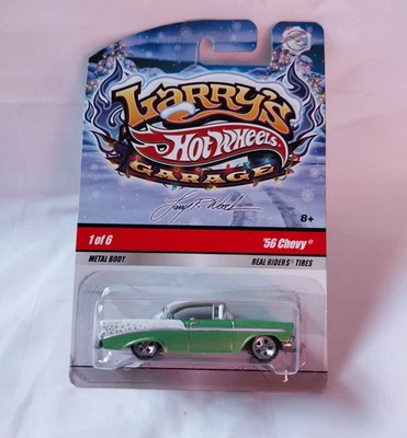 Hot Wheels Larry's Garage Holiday '56 Chevy Bel Air Green - Image 1 of 2