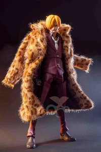 Abrigo con cable personalizado 1/12 para figura de acción Sanji de 6"" SHF ONE PIECE (sin figura) nuevo - Imagen 1 de 5