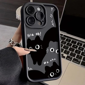 Cool Cat Case For iPhone Samsung Huawei Xiaomi Cartoon ShockProof Phone Cover - Picture 1 of 12