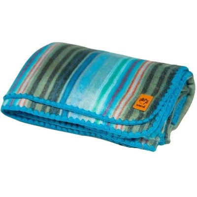 Queen Size Alpaca Blanket | Baby Alpaca Blanket | Alpaca Wool Blanket Turquoise - Image 1 of 4