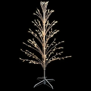 Northlight 4' Blanco Iluminado Navidad Cascada Ramita Árbol Exterior Patio Decoración Transparente - Imagen 1 de 11