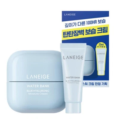 Laneige Water Bank Blue Hyaluronic Moisture Cream 45ml + 25ml K-Beauty - Image 1 of 4
