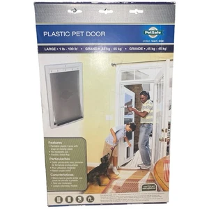 PetSafe Plastic Pet Door Size Large 1lb to 100lb HPA11-10968 NEW OPEN BOX - Picture 1 of 2