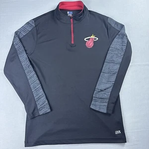 Miami Heat Sweater Mens M Black Pullover Warmup Basketball Training TX3 Cool - Bild 1 von 9