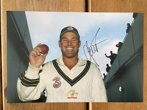 Shane Warne Australia Cricket Hand Signed 12x8 Photo. Ashes Legend. Australian. - Picture 1 of 1