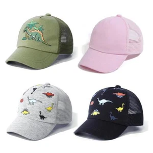 Summer Baby Boy Cap Dinosaur Mesh Kids Sun Hats for Girls Accessories Sports Tra - Picture 1 of 28