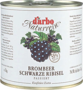 Food-United BROMBEER schwarze JOHNNISBEERE KONFITÜRE Extra 6x 3kg von DARBO - Bild 1 von 7