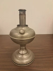 ANTIQUE RARE PLUME ATWOOD FIRESIDE LIGHT OIL LAMP WATERBURY CT USA - Picture 1 of 7