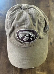 University of Iowa Hawkeyes-Top Of The World-Adjustable Brown Distressed Hat-New - Picture 1 of 3