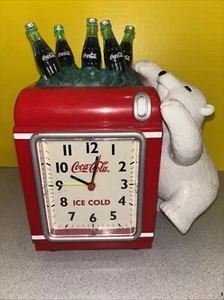 Vintage Coca-Cola Alarm Clock & Coin Bank No box Approx 10” Tall - Picture 1 of 10