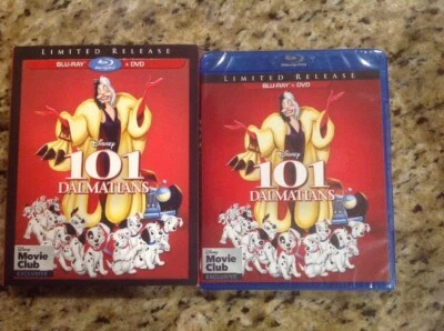 101 Dalmatians (Blu-ray+DVD,2018,Disney Movie Club Exclusive) NEW Authentic US - Image 1 of 4