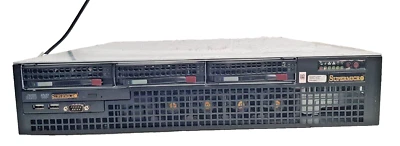 Supermicro CSE-825M Xeon X3430 2.40GHz X8SIL-F  4 GB Ram 2x PSU caddies +vat inc - Image 1 of 4
