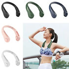 Portable USB Rechargeable Fan Neckband Lazy Neck Hanging Dual Cooling Mini Fan