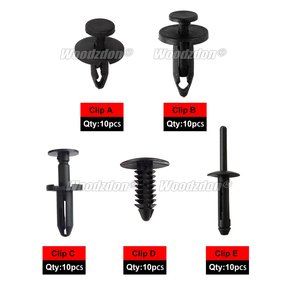 50 Clips For Chrysler 300 Bumper Fender Fascia Retainer Fastener Push Rivet Kit Foto 1 de 4