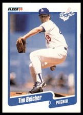 1990 Fleer Baseball Card Tim Belcher Los Angeles Dodgers #389