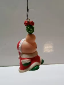 VINTAGE 1990 A ZIGGY CHRISTMAS ORNAMENT MERRY KISSMAS ENESCO 3'' - Imagen 1 de 5