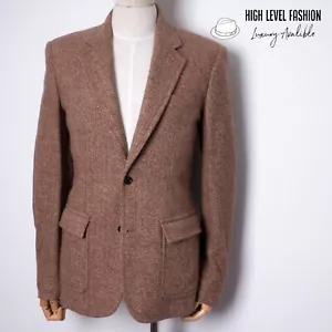 Marc by Marc Jacobs Men's Tweed Linen Brown Sport Slim Blazer Size S Made in USA - Picture 1 of 11
