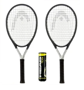 2 raquetas de tenis Head Ti S6 + 3 pelotas y fundas de tenis con precio de venta sugerido por el fabricante £420 - Imagen 1 de 1