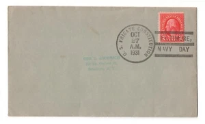 USS USF CONSTITUTION Old Ironsides • 1933 Naval Cover • BALTIMORE NAVY DAY - Picture 1 of 1
