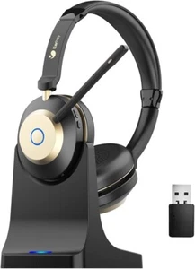 Earbay Bluetooth Headset, Wireless Headset with Microphone for PC, Wireless Head - Photo 1 sur 7