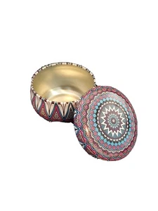 4 Empty Candle Tins with Lids  2.2 oz - Picture 1 of 7