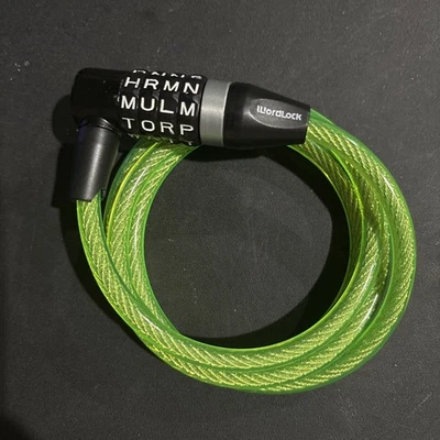 WordLock Bicicleta Word Lock Bicicleta Cabo de Aço 4' X .32" Preto Reajustável - Imagem 1 de 2