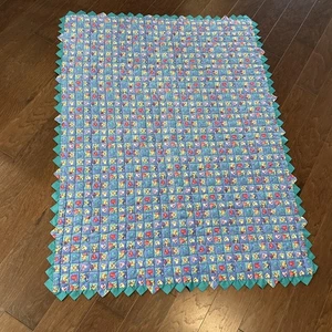 Vintage Quilt Handarbeit Bear Get Well 60x40" - Bild 1 von 11