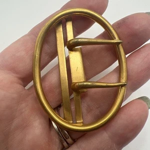 Fishel & Nessler F.N. Co. Antique Gilt Brass Belt Buckle - Picture 1 of 6