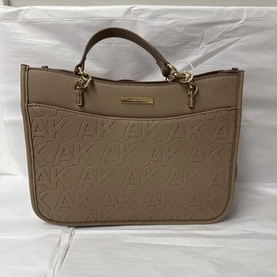Bolso de Mano Anne Klein Cartera Bandolera Cartera en Relieve Herrajes Dorados Foto 1 de 4