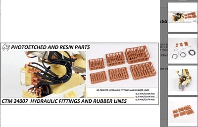 CTM24007 Hydraulic hose & fittings Kit for 1.25 or 1/24 scale - Image 1 of 2
