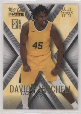 2022 Matte SP Exclusive X-Plode Basketball White/Gold 1/1 Davion Mitchell 8o1 - Image 1 of 3