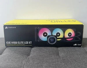 CORSAIR iCUE H150i ELITE LCD XT 3x120mm CPU-Flüssigkeitskühler - Afbeelding 1 van 10