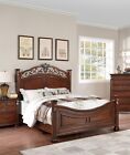 Vintage Bedroom Furniture Unique HB FB Cal King Size Bed 1pc Set Brown Finish