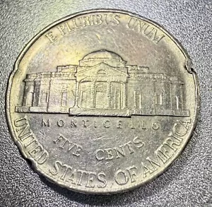 2002 P Error Nickel With Wide Rim Multiple Errors On Obverse And Reverse - Picture 1 of 5