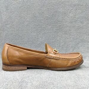 Cole Haan Mens Ascot Bit Loafers British Tan Leather Slip On Shoes C09546 Sz 9M