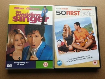Sandler & Barrymore DVD film lot - The Wedding Singer and 50 First Dates. - Image 1 of 2