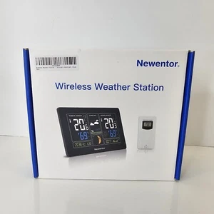 Newentor Weather Station Wireless Indoor Outdoor Thermometer, Color Display - Picture 1 of 10